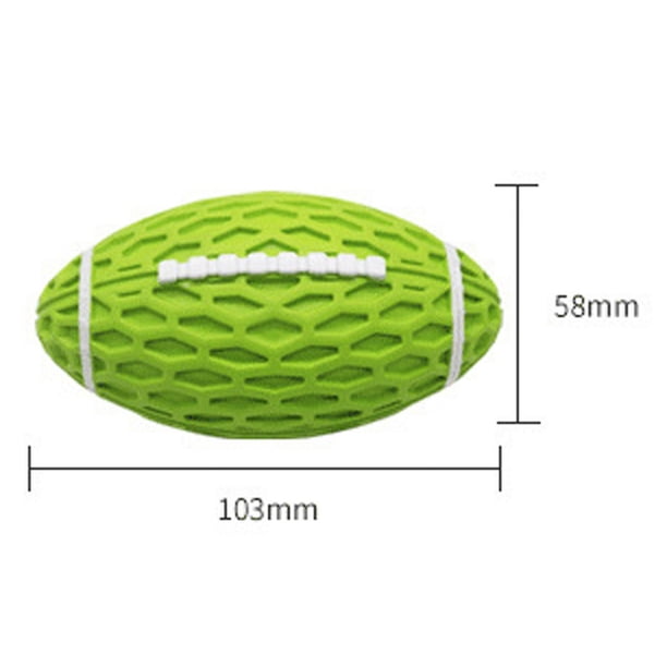 Juguete de fútbol para perros con limpieza de dientes, juguete de fútbol para perros chirriantes, juguete de fútbol para masticar perros chirriantes, juguete de fútbol para perros chirriantes de goma, el mejor de su clase