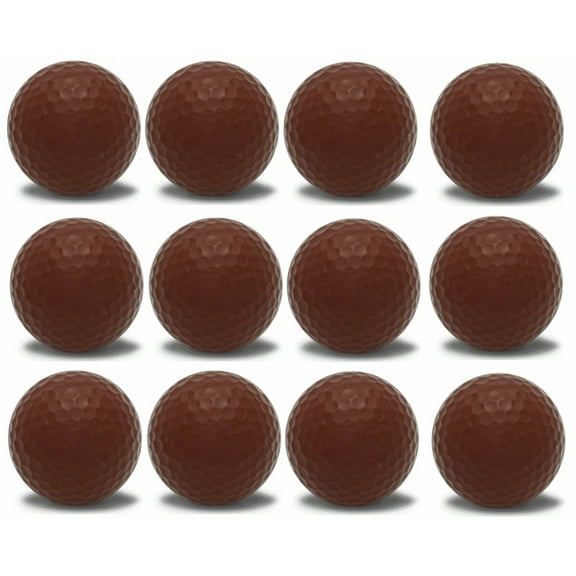 Brown Golf Balls – 12 Pack – Unique Color Golf Balls by GBM Golf
