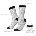 thumbnail image 4 of Pofeuu white Moose winter tree Print Crew Socks, Adult Running Hiking Socks for Youth and Adult, 4 of 6