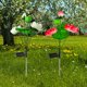 thumbnail image 1 of Juego de 2 faroles solares de jardín para exterior con luces solares de loto multicolor para decoración de jardín y patio (rosa y blanco), 1 of 5