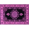 thumbnail image 1 of Ahgly Company Indoor Rectangle Medallion Purple Traditional Area Rugs, 5' x 8', 1 of 4