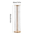 thumbnail image 6 of SKYSHALO 10-Piece Set 35.43" High Crystal Floral Stands, Elegant Gold Metal Vases for Centerpieces, Ideal for Weddings, Parties, Ceremonies, Dinners, Events, and Home Decoration, 6 of 9