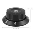 thumbnail image 4 of Miangastore Black Plastic Temperature Control Knob for Home Use with Precise Adjustment and Durability 4.5 Inch, 4 of 9
