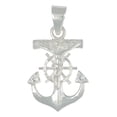 thumbnail image 1 of Dije De Cruz Con Forma De Ancla De Plata 925, 1 of 3
