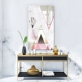thumbnail image 4 of DESIGN ART Designart 'Triangular Spacy Spheres 4' Mid-Century Mirror - Decorative Printed Mirror 23.7in.x31.5in., 4 of 5