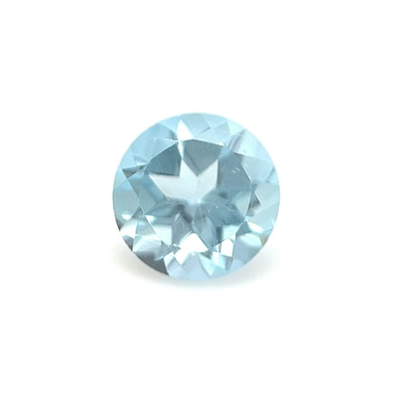 Certified Real 1.5 Carat Sky Blue Topaz Round Shape Brilliant Cut 7 mm Loose Gemstone December Birthstone