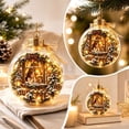 thumbnail image 3 of Christmas Decorations Illuminated Scripture Keepsake Ornament Lighted Bible Verse Decor for Christmas Tree Tabletop Home Religious Gift, 3 of 7