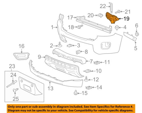 GM OEM Front Bumper-Filler Right 23450922