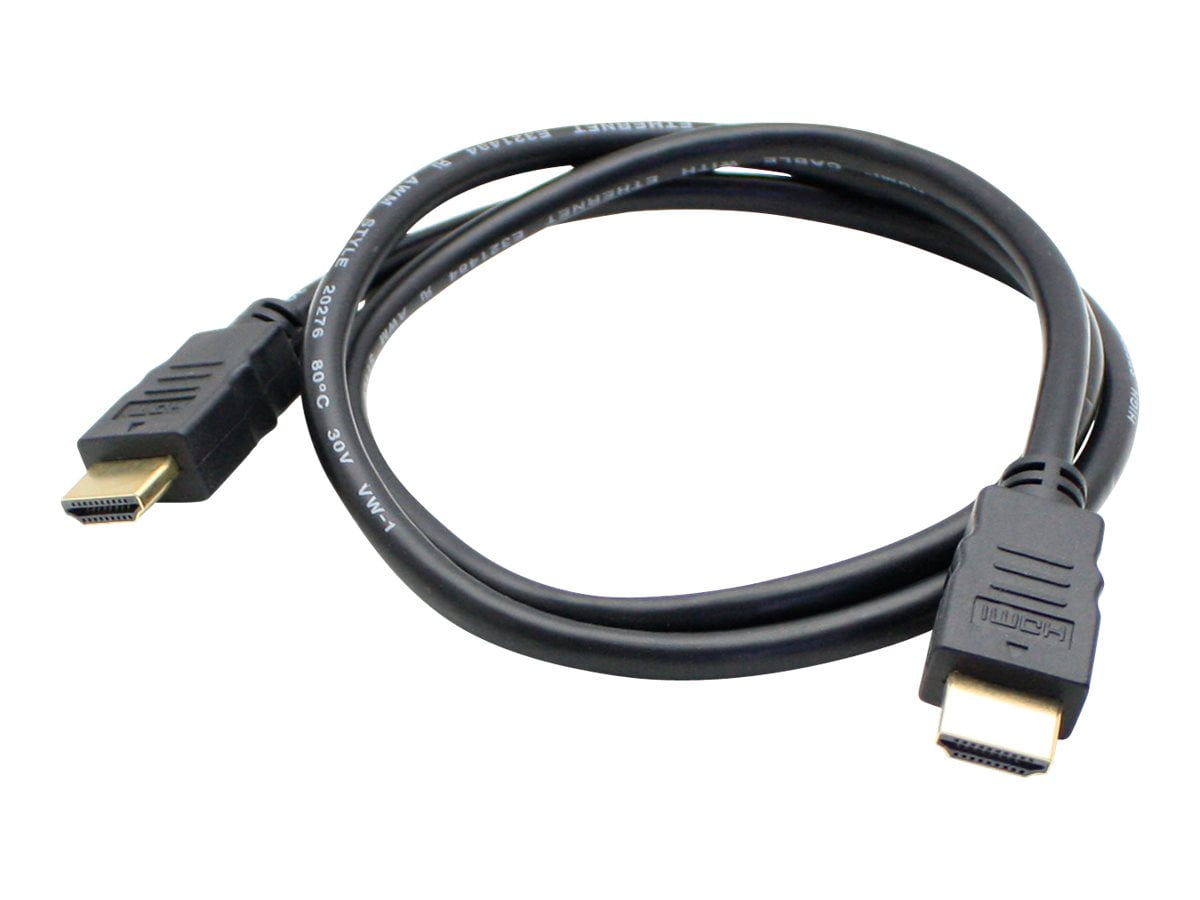 AddOn 5 pack of 91.00cm (3.00ft) HDMI 1.4 Male to Male Black Cable