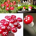 thumbnail image 2 of 50PCS Mini Mushroom Decoration Miniature Garden Crafts Small Artificial Mushroom, 2 of 8