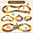 thumbnail image 6 of Flooyes Construction Race Tracks Toy for 3 4 5 6 7 8 Year Old Kids, Flexible Track Play Set, Engineering Road Games, Birthday Gift for Boys Girls, 6 of 8