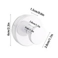 thumbnail image 3 of Matoen 4Pcs Stainless Steel Suction Cup Hook Bathroom Towel Holder Utility Shower Hooks Hanger for Towel Storage Kitchen Utensil Vacuum Suction Cup Hooks, White, 3 of 8