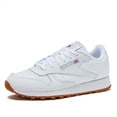 thumbnail image 1 of Zapatillas Reebok Classic Leather para Niños Blancas con Suela Gum Talla 5, 1 of 6