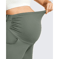 thumbnail image 5 of G4Free ShiftReady Maternity Work Shorts with Pockets Over The Belly Pregnancy Summer Office Clothes, 5 of 8
