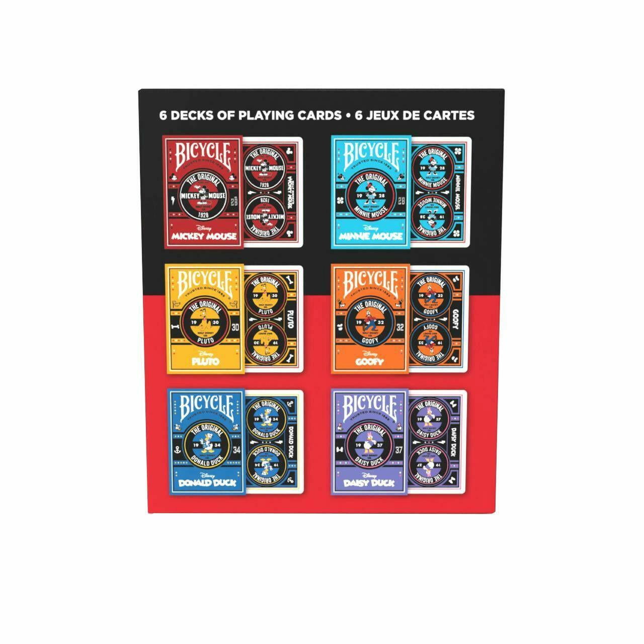 Disney Classic Mickey and Friends Playing Cards, 6-Deck Box Set