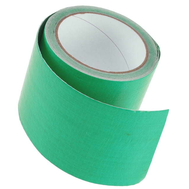 Cinta de reparación de lona Unique Bargains Weatherstrip para camiones RV y automóviles PE 3.15"x26.25ft Verde