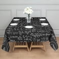 thumbnail image 3 of Math Equations Calculus Black Pattern Square Tablecloth,Waterproof Square Table Cover,Wipeable Spillproof Washable Table Cover for Home Kitchen Party Decor 42"X42"(107x107cm), 3 of 6