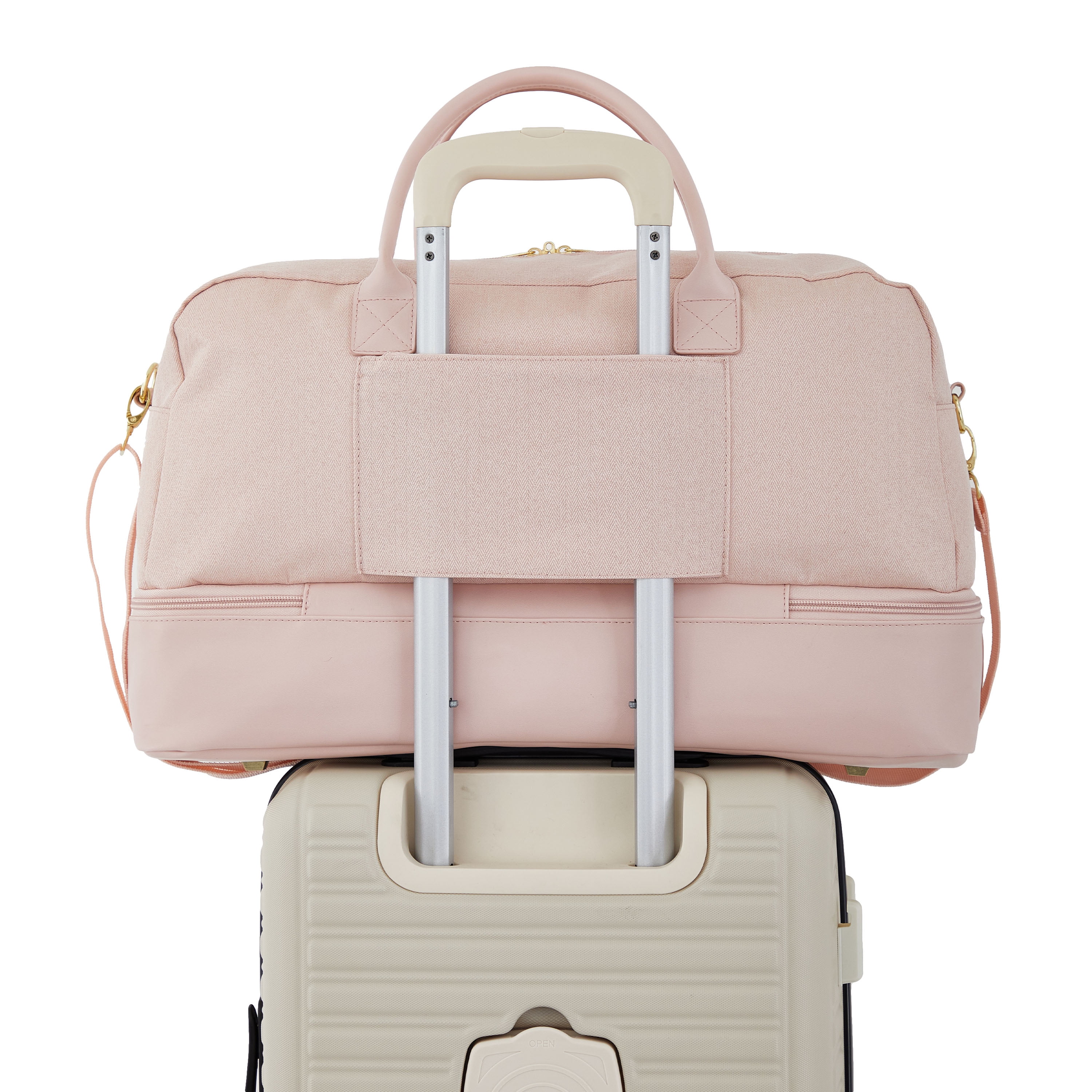 Protege 21-inch Weekender Duffel Bag for Travel, Pink