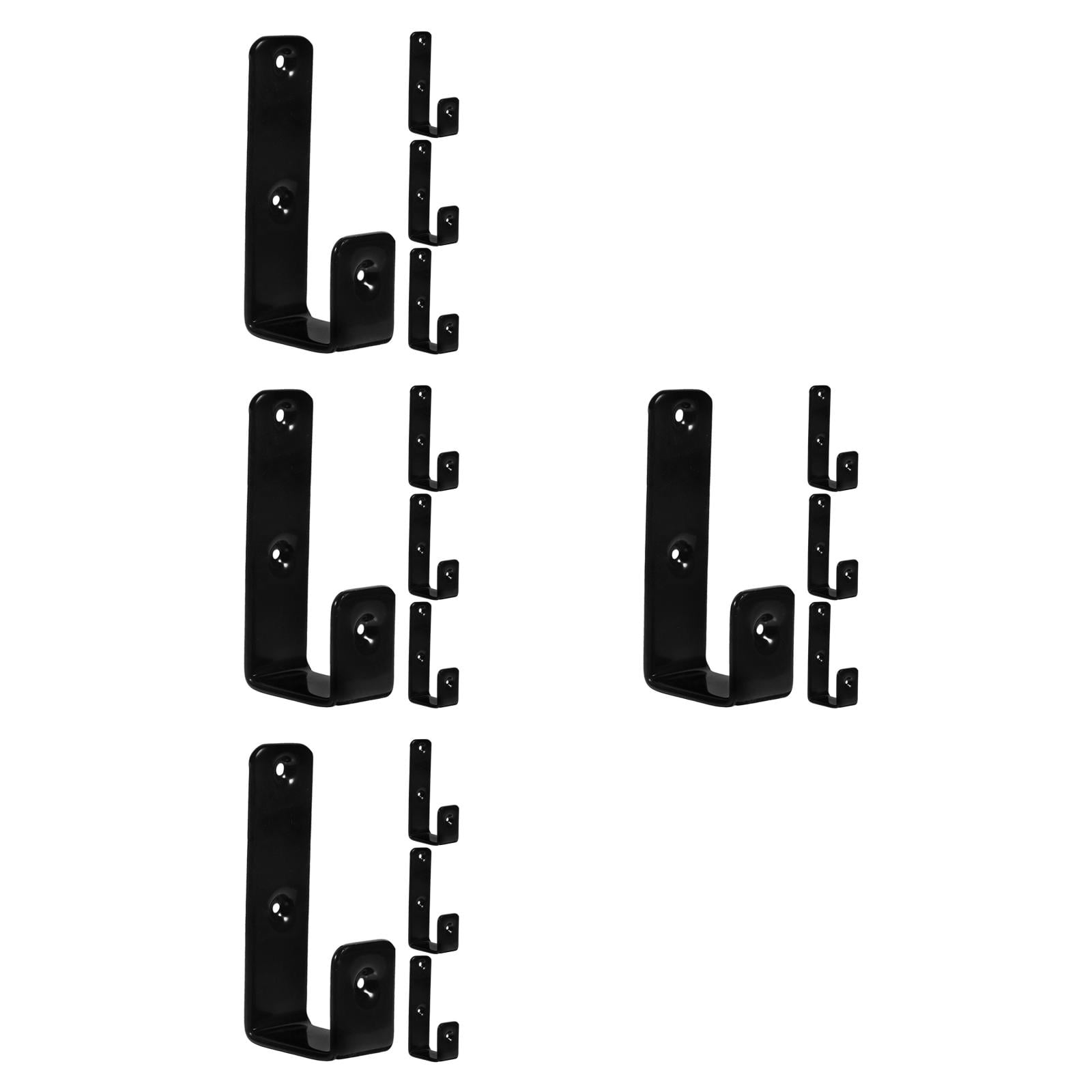 Raindrops 16 PCS Metal Ladder Brackets Bunk Bed Hooks Utility Hangers for Loft Bed Stairs Library Ladder Hardware