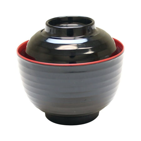 Excellante Two Tone Melamine Dinnerware Collection 8 Oz, 4" Soup Vegetable Bowl (M), Comes in Dozen