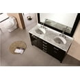 Design Element London 61" Double Sink Bathroom Vanity Set in Espresso ...
