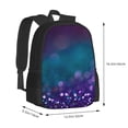 thumbnail image 3 of Daiia Purple and Green Glitter Backpack for Men and Women -Durable Backpack Large Capacity, Water-Resistant Bag with Adjustable Straps and Laptop Compartment, 3 of 9
