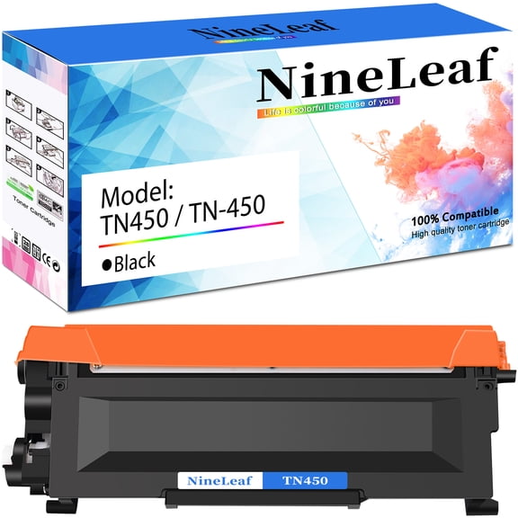 NineLeaf 1 Pack Compatible high Yield Toner Cartridge Replacement for Brother TN450 TN-450 TN420 TN-420 to use in HL-2230 HL-2280DW DCP-7065DN MFC-7360N MFC-7460DN MFC-7860DW Printer