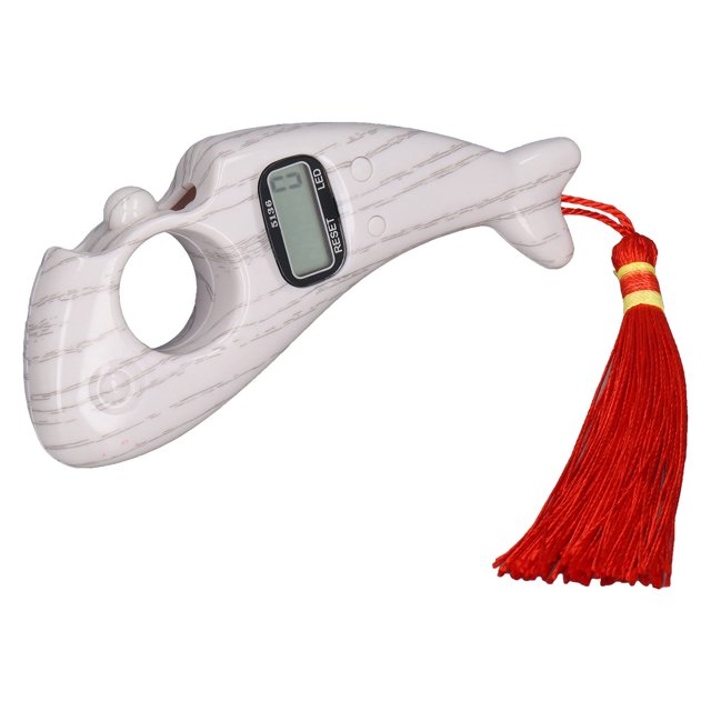 Prayer Bead Counter, Noiseless Digital Beads Counter Practical Portable For Relax White