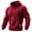 13#Wine, variant on Workout Hoodies for Men Waffle Big and Tall Long Sleeve Sweatshirt Loose Fit Solid Color Exercise Training Pullover Wine L