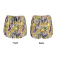 thumbnail image 5 of Picia Lavender Flowers Pattern Women's 2 in 1 Athletic Running Shorts High Waisted Workout Casual Gym Sweat Shorts with Comfy Liner Zipper Pockets-, 5 of 9