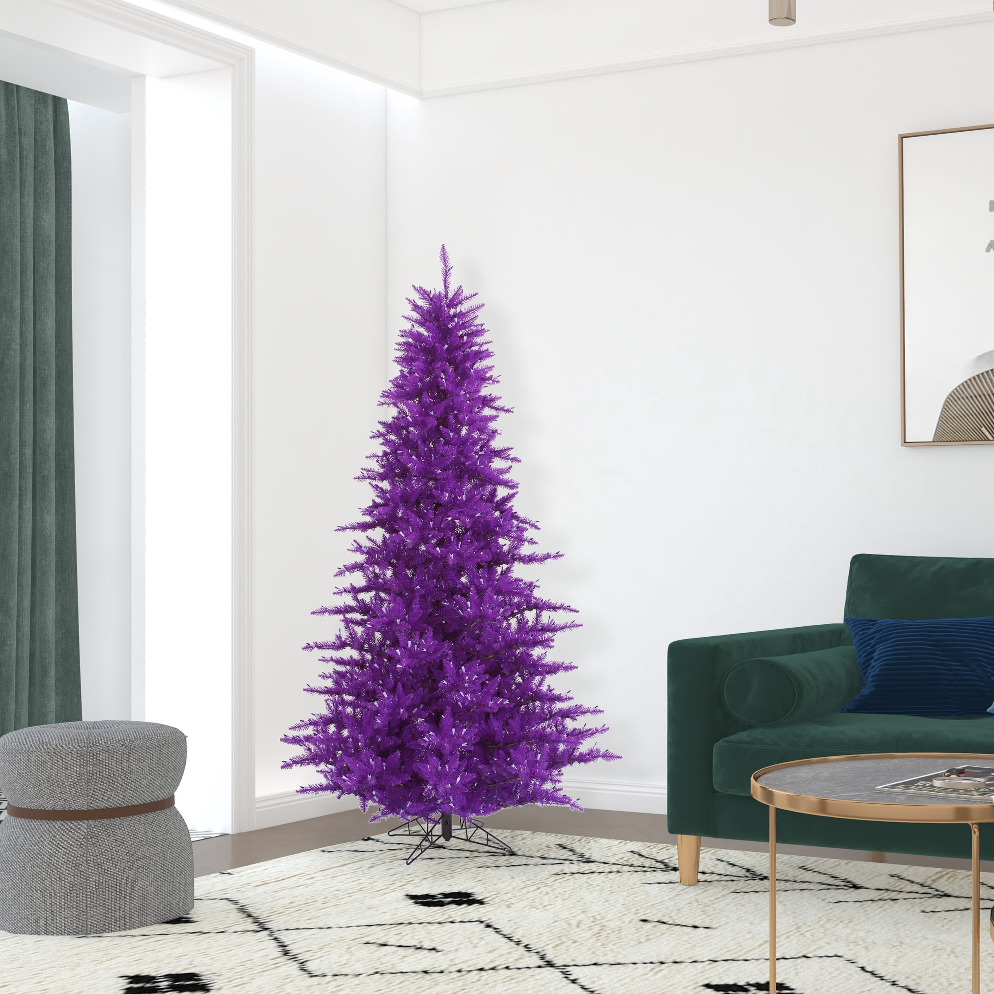 Vickerman 6.5' Purple Fir Artificial Christmas Tree, Unlit