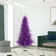 thumbnail image 4 of Vickerman 6.5' Purple Fir Artificial Christmas Tree, Unlit, 4 of 4