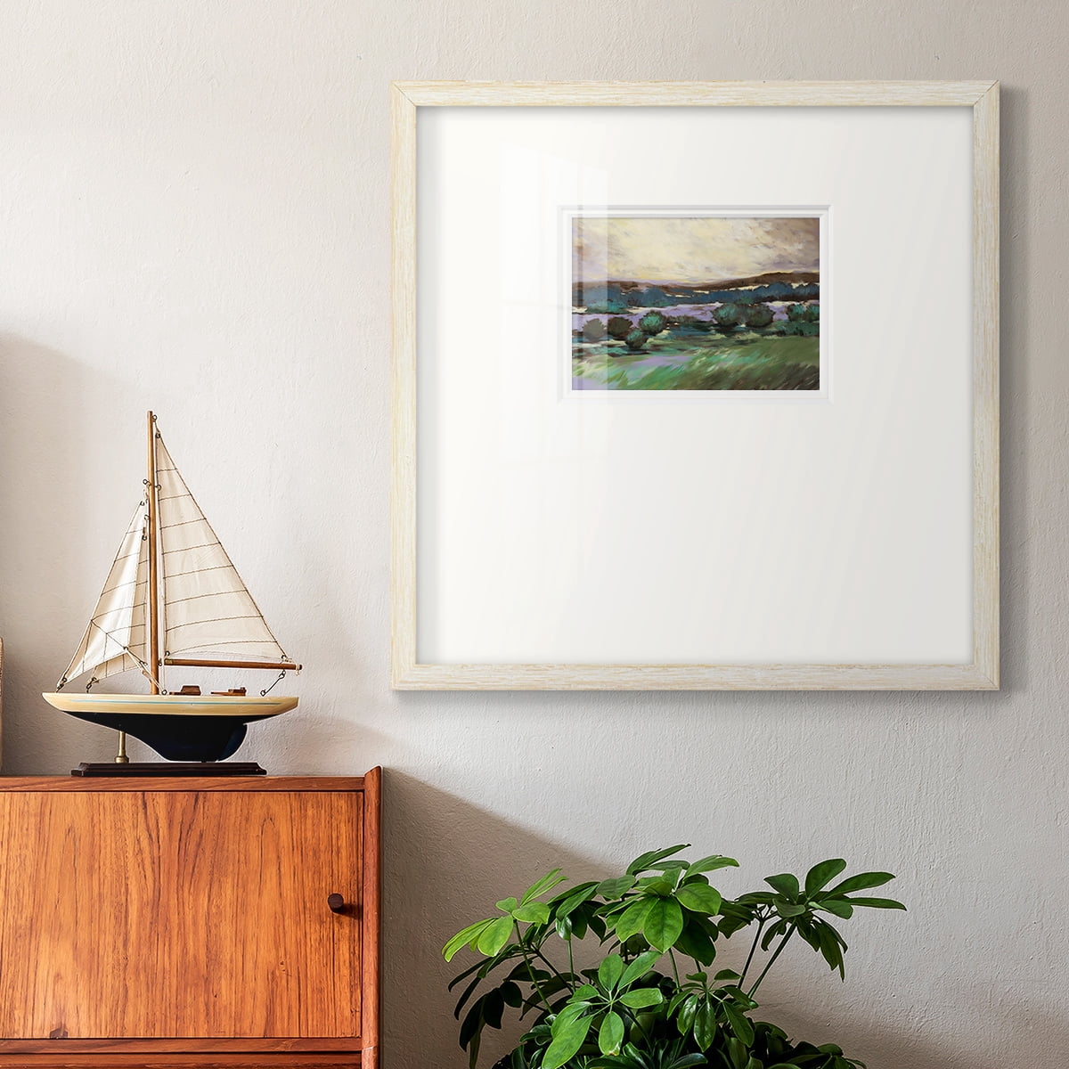 Sunny Desert FloorPremium Framed Print