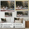 thumbnail image 4 of Designart "Dockside Fishing Photograph" Hunting & Fishing Floater Framed Canvas Wall Art, 4 of 5