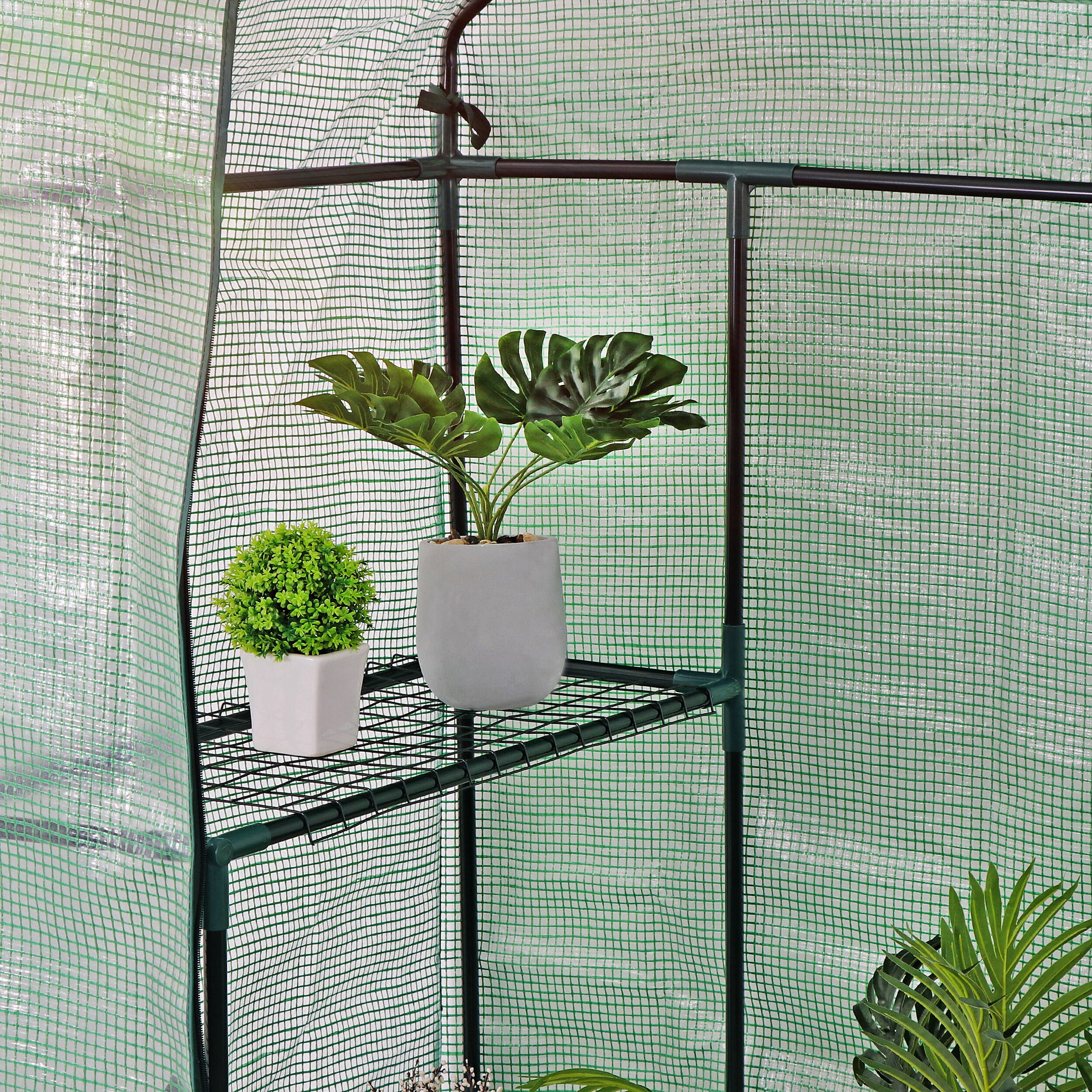 HomGarden 3 Tiers 6 Shelves Mini Walk-in Greenhouse Canopy
