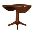 thumbnail image 5 of 42" Round Dual Drop Leaf Pedestal Table - 30.3"H  Espresso, 5 of 10