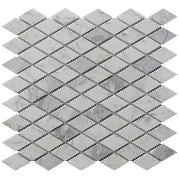 Intrend Tile NS020-A Carrara Stone Diamond Mosaic