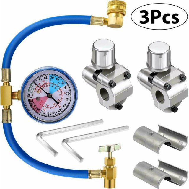 3x Kit de Vanne de Perçage BPV31 Tuyau de Charge en U pour Réservoir de Canette