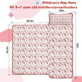 thumbnail image 5 of Red Christmas House and Tree Pattern Toddler Nap Mats for Kids Preschool,50"x20" Sleeping Mat Bag or Kids,Toddler Sleeping Bag,Toddler Nap Mat or Daycare, 5 of 6