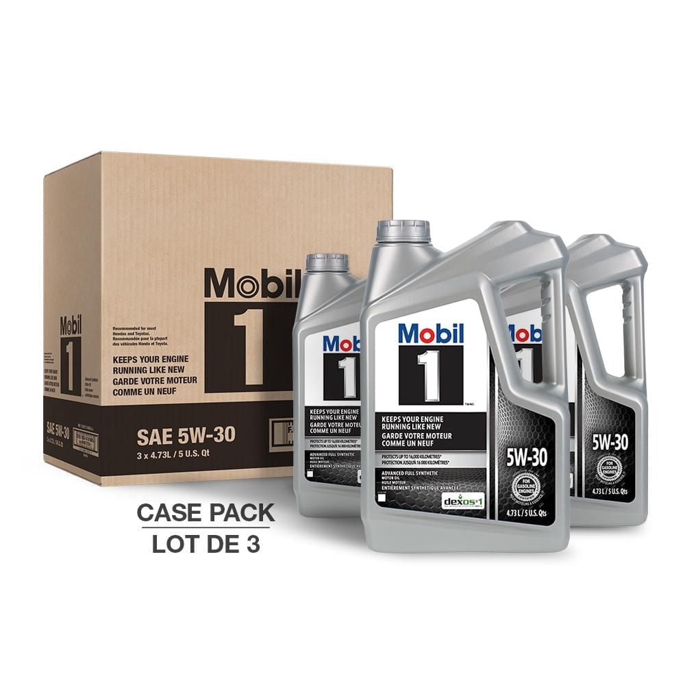 Mobil 1™ Full Synthetic Motor Oil 5W-30, 3 PACK 4.73 L - Walmart.ca