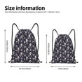 thumbnail image 2 of Sikiie Elegant ice skates snowflakes A Drawstring Backpack Drawstring Bags, Draw String Back Bag for Sports, Gym, Travel, Swimming, Beach-Small, 2 of 6