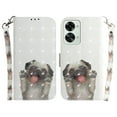 thumbnail image 2 of Case for OnePlus Nord 2T 5G Cover Magnetic 3D Pattern Wallet Flip Case With Strap - Pug, 2 of 5