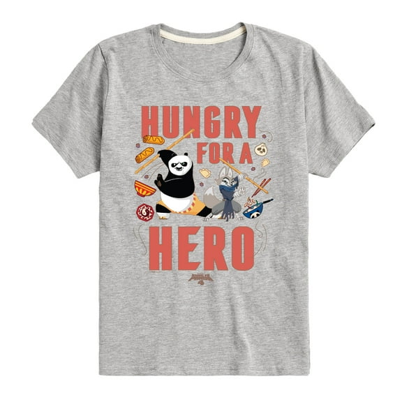 Kung Fu Panda 4 - Hungry For A Hero - Toddler And Youth Short Sleeve Graphic T-Shirt