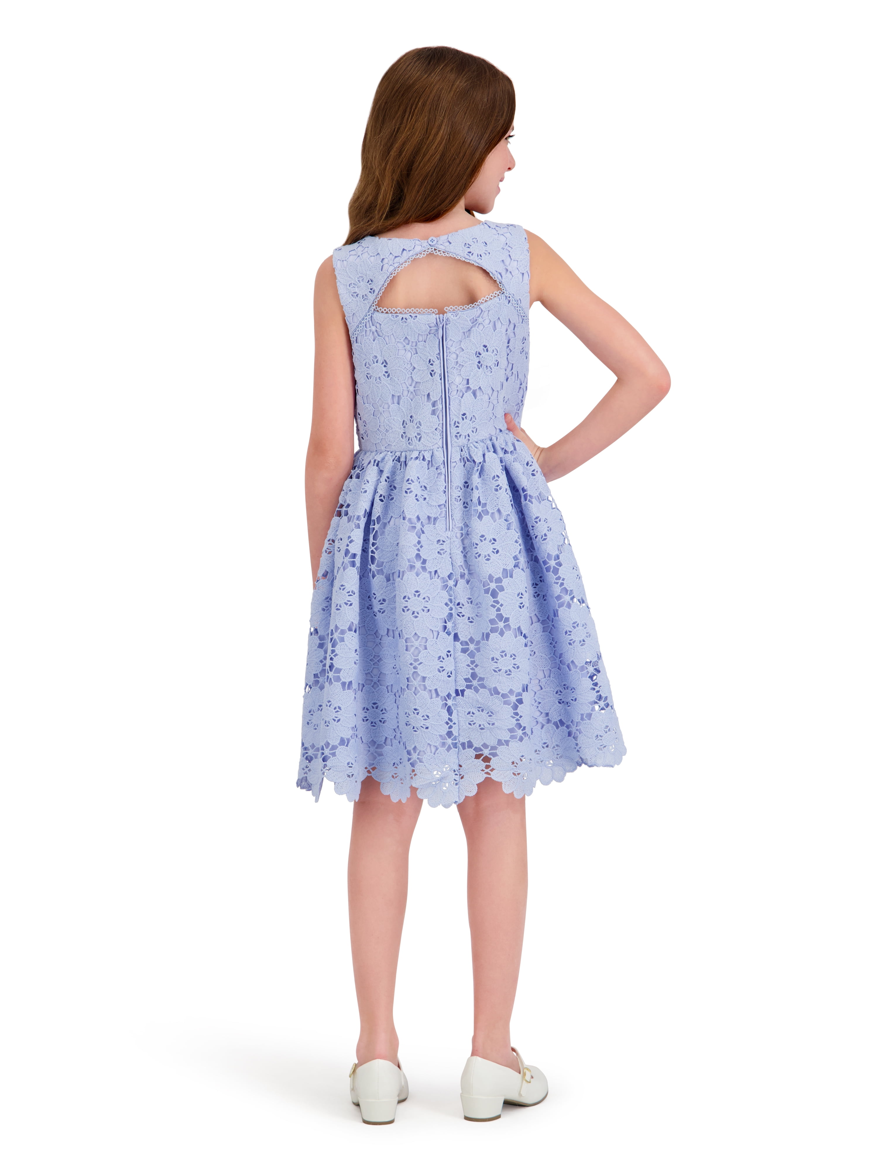 Kensie Girl Sleeveless Lace Fit and Flare Dress, Sizes 4-16