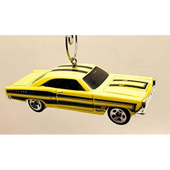 1966 for Ford 427 Fairlane Christmas Ornament 1:64 Yellow