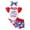 Red, variant on Qopobobo Toddler Girl Outfit 4th of July Baby Girl Clothes Patriotic Outfits Daddys Little Firecracker Romper Tie Dye Shorts Headband Set Red,3-6 Months