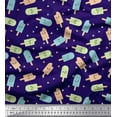 thumbnail image 1 of Soimoi Rayon Fabric Text & Peanut Butter Food Print Fabric by The Yard 56 Inch Wide, 1 of 3