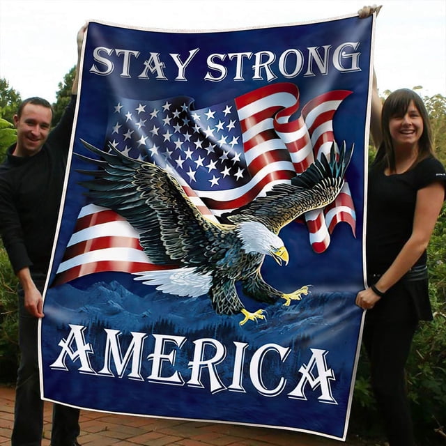 Stay Strong America Eagle Manta y edredón LT10