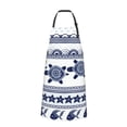 thumbnail image 2 of Lsque Sea Underwater Turtles Waterproof Apron Chef Aprons for Men Heavy Duty Chemical Work Apron Extra Long Grilling Aprons with Adjustable Bib Apron, 2 of 9