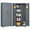 Grey, variant on 72'' Metal Garage Cabinet, Cleaning Tool Cabinets With Lockable Doors, High Broom Tool Storage Cabinets with Adjustable Shelves, for Kitchens, Offices, Shops, Grey+White